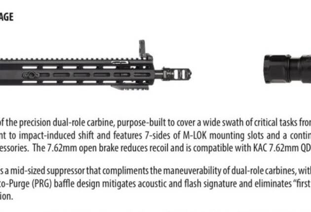 *SHOT SHOW SPECIAL* UPPER RECEIVER, KIT, 7.62, 14.5 IN, K5, MOD 2.6, W/ 7.62 QDC/CQB-PRG SUPPRESSOR